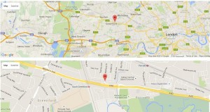 greenford dentist map
