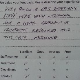 greenford dentist dentael tesimonial