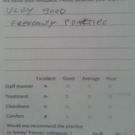 greenford dentist testimonial