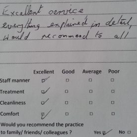 Testimonial for Greenford Dentist